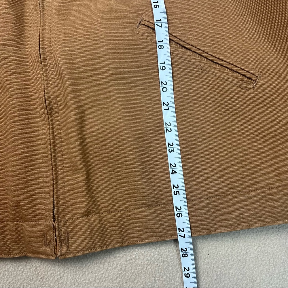 Carhartt Jacket Mens 54 Regular Brown Detroit Blanket Lined Canvas J01 BRN NEW - Picture 3 of 11